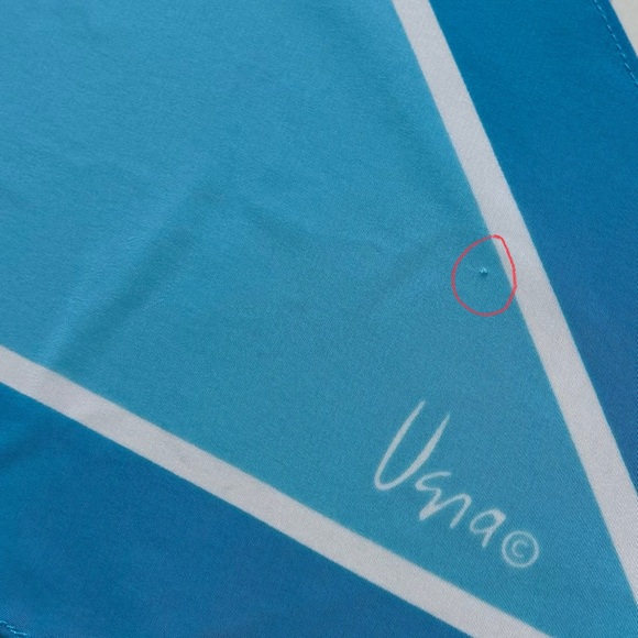 Vintage Vera Neumann 100% Silk Scarf Blue - Picture 8 of 8